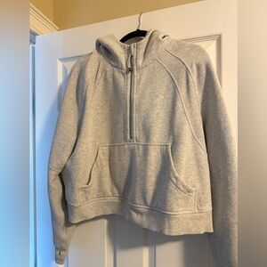 Scuba Oversized Half Zip Hoodie